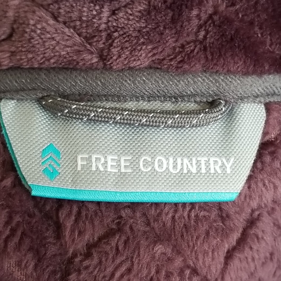 ๐ FREE COUNTRY Chevron Butter Pile Jacket Purple M NWT - Picture 10 of 12